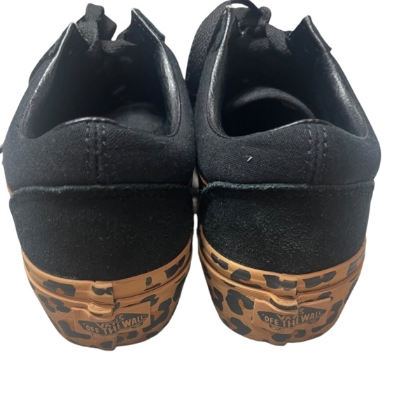 Vans Old Skool Black/Cheetah Platform Shoe - Picture 4 of 6